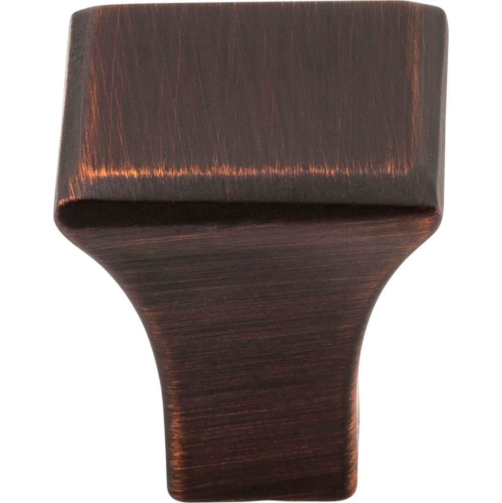 7/8'' Overall Length Brushed Oil Rubbed Bronze Square Marlo Cabinet Knob