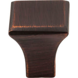 7/8'' Overall Length Brushed Oil Rubbed Bronze Square Marlo Cabinet Knob