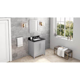 30'' Black Cade Vanity, Black Granite Vanity Top, undermount rectangle bowl