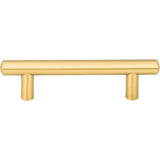 96 mm Center-to-Center Brushed Gold Key West Cabinet Bar Pull
