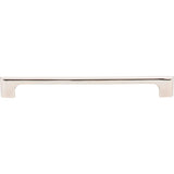 224 mm Center-to-Center Polished Nickel Asymmetrical Leyton Cabinet Pull