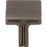 1-1/8'' Overall Length Brushed Pewter Square Anwick Cabinet Knob