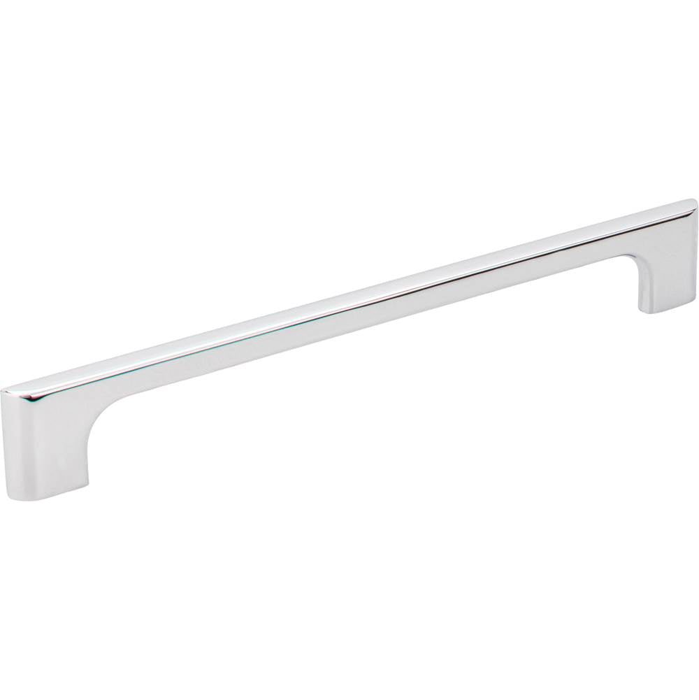 Jeffrey Alexander - 192 mm Center-to-Center Polished Chrome Asymmetrical Leyton Cabinet Pull - Polished Chrome
