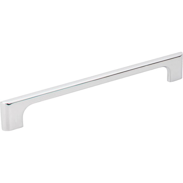 Jeffrey Alexander - 192 mm Center-to-Center Polished Chrome Asymmetrical Leyton Cabinet Pull - Polished Chrome