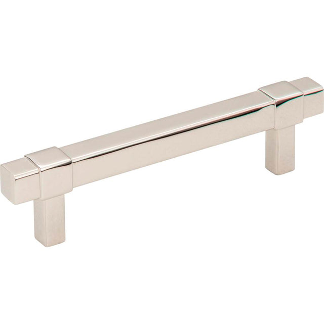 Jeffrey Alexander - 96 mm Center-to-Center Polished Nickel Square Zane Cabinet Pull - Polished Nickel