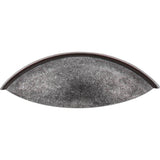96 mm Center-to-Center Distressed Antique Silver Bordeaux Cabinet Cup Pull