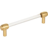 Jeffrey Alexander - 128 mm Center-to-Center Brushed Gold Carmen Cabinet Bar Pull - Brushed Gold