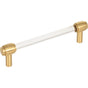 Jeffrey Alexander - 128 mm Center-to-Center Brushed Gold Carmen Cabinet Bar Pull - Brushed Gold