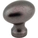 Jeffrey Alexander - 1-3/16'' Overall Length Gun Metal Football Bordeaux Cabinet Knob - Gun Metal