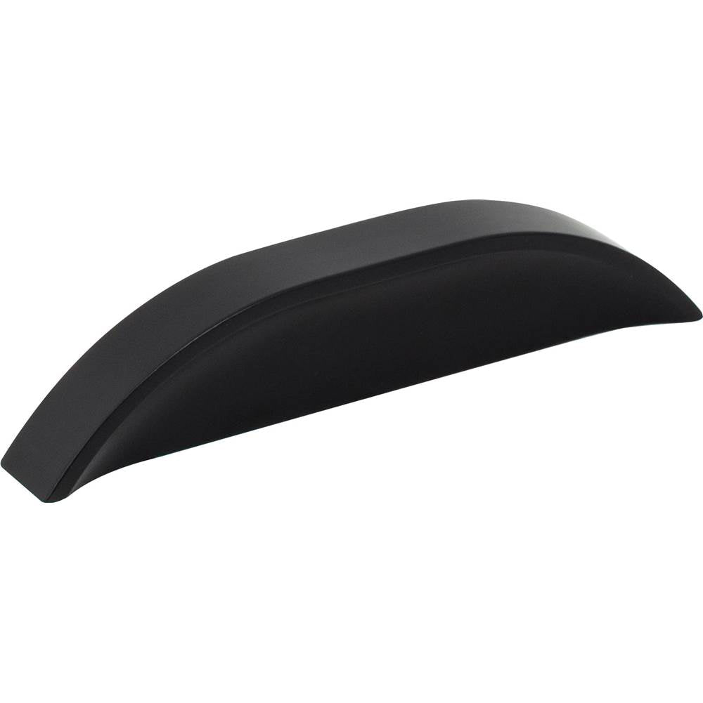 Jeffrey Alexander - 3'' / 96 mm Center-to-Center Matte Black Elara Cabinet Pinch Pull - Matte Black