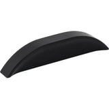 Jeffrey Alexander - 3'' / 96 mm Center-to-Center Matte Black Elara Cabinet Pinch Pull - Matte Black
