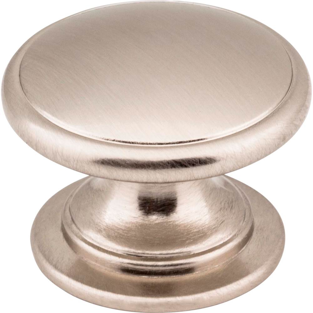 Jeffrey Alexander - 1-1/4'' Diameter Satin Nickel Durham Cabinet Knob - Satin Nickel