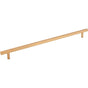 Jeffrey Alexander - 305 mm Center-to-Center Satin Bronze Square Dominique Cabinet Bar Pull - Satin Bronze