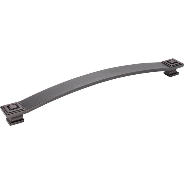 Jeffrey Alexander - 12'' Center-to-Center Gun Metal Square Delmar Appliance Handle - Gun Metal