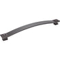 Jeffrey Alexander - 12'' Center-to-Center Gun Metal Square Delmar Appliance Handle - Gun Metal