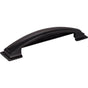 Jeffrey Alexander - 128 mm Center-to-Center Matte Black Square Annadale Cabinet Cup Pull - Matte Black