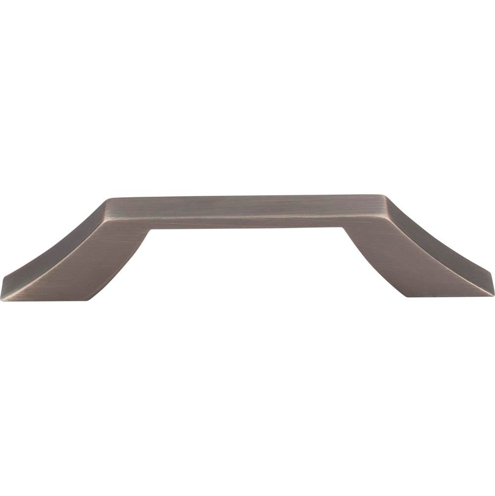 96 mm Center-to-Center Brushed Pewter Square Royce Cabinet Pull