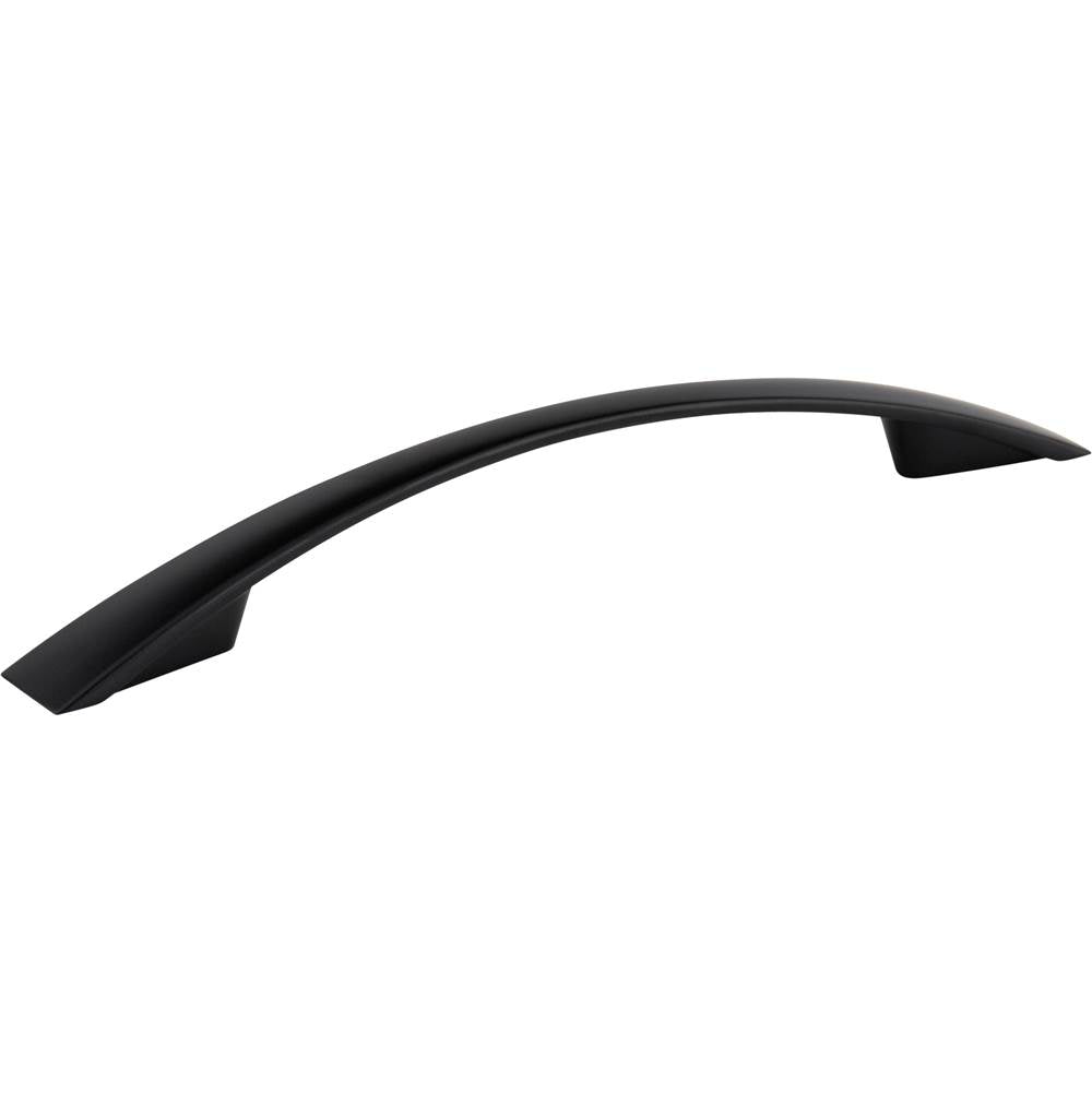 Jeffrey Alexander - 128 mm Center-to-Center Matte Black Flared Regan Cabinet Pull - Matte Black