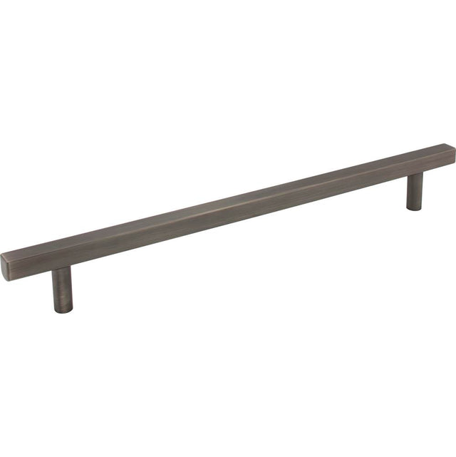 Jeffrey Alexander - 12'' Center-to-Center Brushed Pewter Square Dominique Appliance Handle - Brushed Pewter