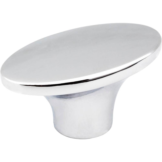 Jeffrey Alexander - 1-7/8'' Overall Length Polished Chrome Oval Hudson Cabinet Knob - Polished Chrome