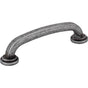 Jeffrey Alexander - 96 mm Center-to-Center Distressed Antique Silver Bremen 1 Cabinet Pull - Distressed Antique Silver