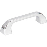 Jeffrey Alexander - 96 mm Center-to-Center Polished Chrome Square Marlo Cabinet Pull - Polished Chrome