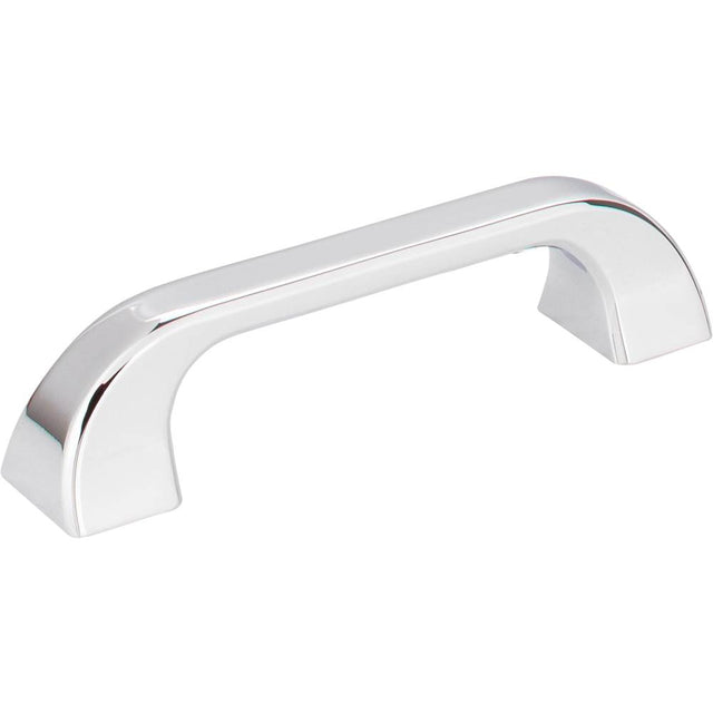Jeffrey Alexander - 96 mm Center-to-Center Polished Chrome Square Marlo Cabinet Pull - Polished Chrome