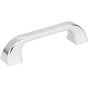Jeffrey Alexander - 96 mm Center-to-Center Polished Chrome Square Marlo Cabinet Pull - Polished Chrome