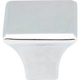 1-1/8'' Overall Length Polished Chrome Square Marlo Cabinet Knob