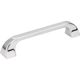 Jeffrey Alexander - 128 mm Center-to-Center Polished Chrome Square Marlo Cabinet Pull - Polished Chrome