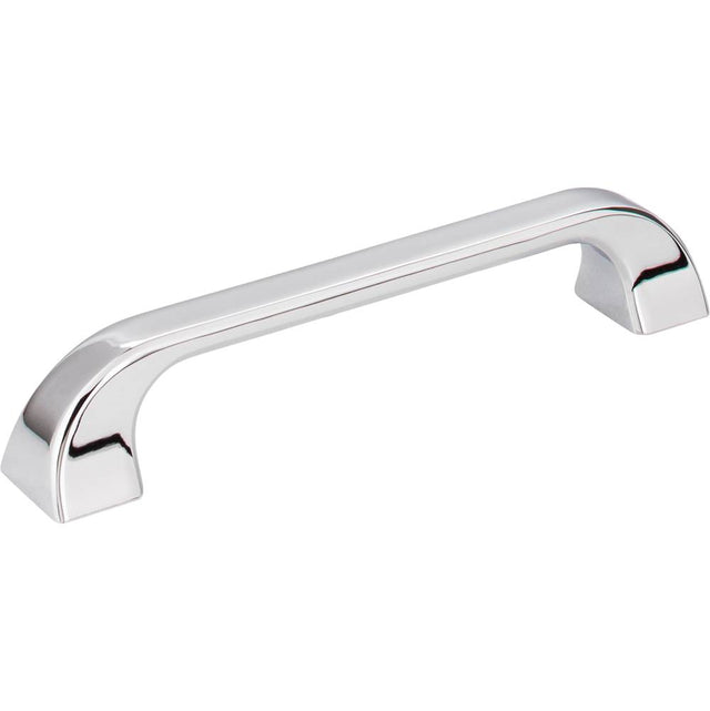 Jeffrey Alexander - 128 mm Center-to-Center Polished Chrome Square Marlo Cabinet Pull - Polished Chrome