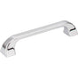Jeffrey Alexander - 128 mm Center-to-Center Polished Chrome Square Marlo Cabinet Pull - Polished Chrome