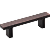 Jeffrey Alexander - 3'' Center-to-Center Brushed Oil Rubbed Bronze Square Anwick Cabinet Pull - Brushed Oil Rubbed Bronze