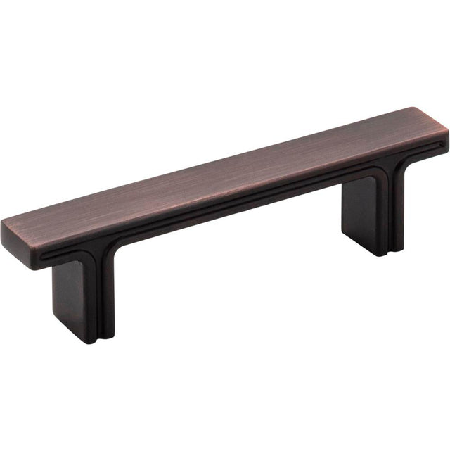 Jeffrey Alexander - 3'' Center-to-Center Brushed Oil Rubbed Bronze Square Anwick Cabinet Pull - Brushed Oil Rubbed Bronze