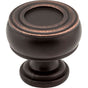Jeffrey Alexander - 1-3/16'' Diameter Brushed Oil Rubbed Bronze Barrel Bremen 2 Cabinet Knob - Brushed Oil Rubbed Bronze