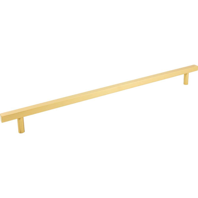 Jeffrey Alexander - 18'' Center-to-Center Brushed Gold Square Dominique Appliance Handle - Brushed Gold