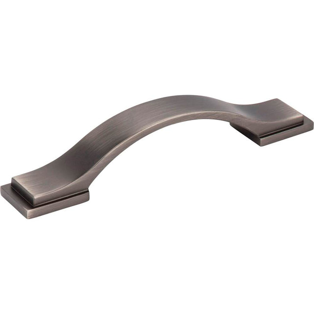 Jeffrey Alexander - 96 mm Center-to-Center Brushed Pewter Strap Mirada Cabinet Pull - Brushed Pewter
