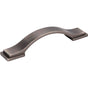 Jeffrey Alexander - 96 mm Center-to-Center Brushed Pewter Strap Mirada Cabinet Pull - Brushed Pewter