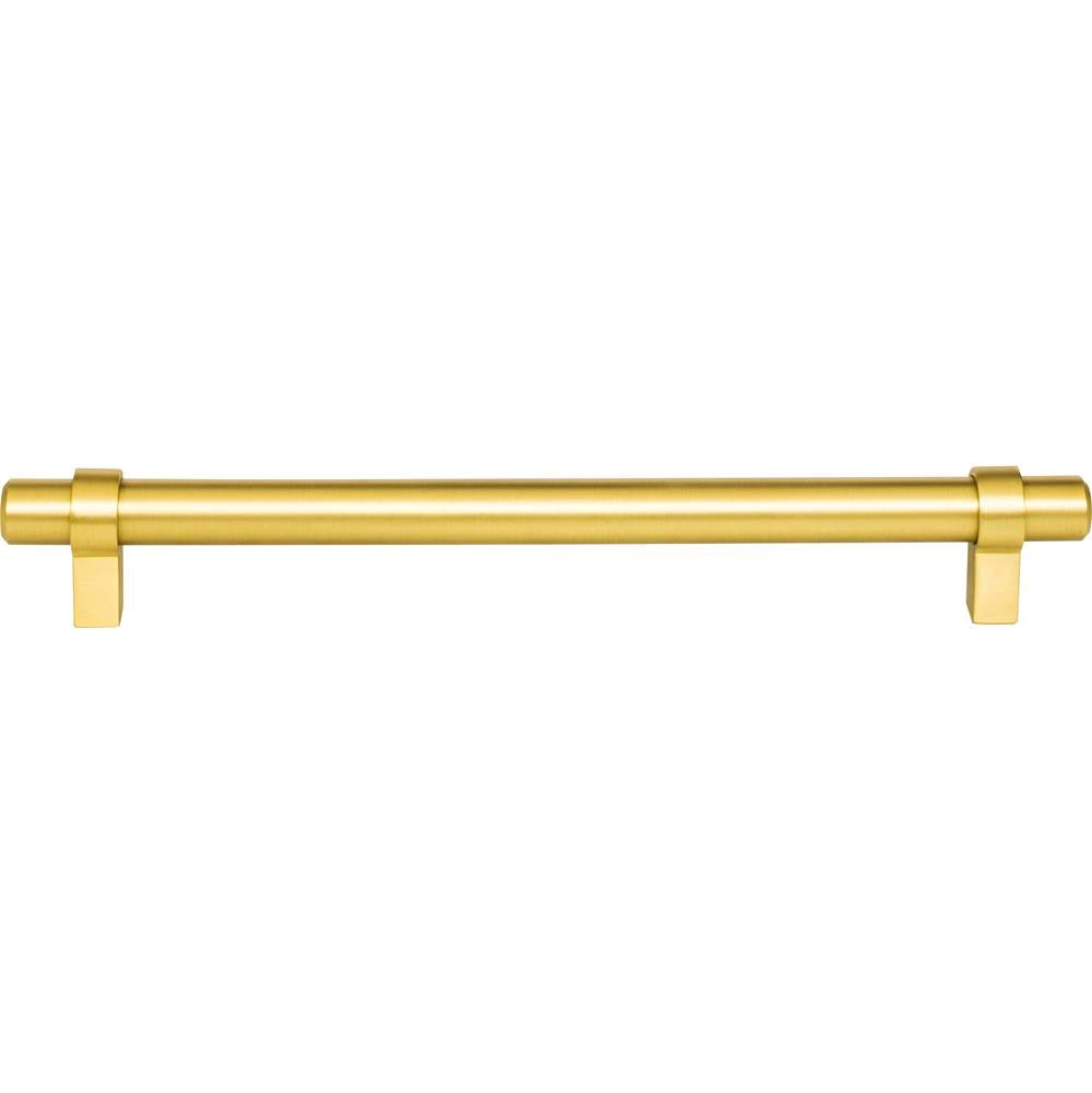 192 mm Center-to-Center Brushed Gold Key Grande Cabinet Bar Pull