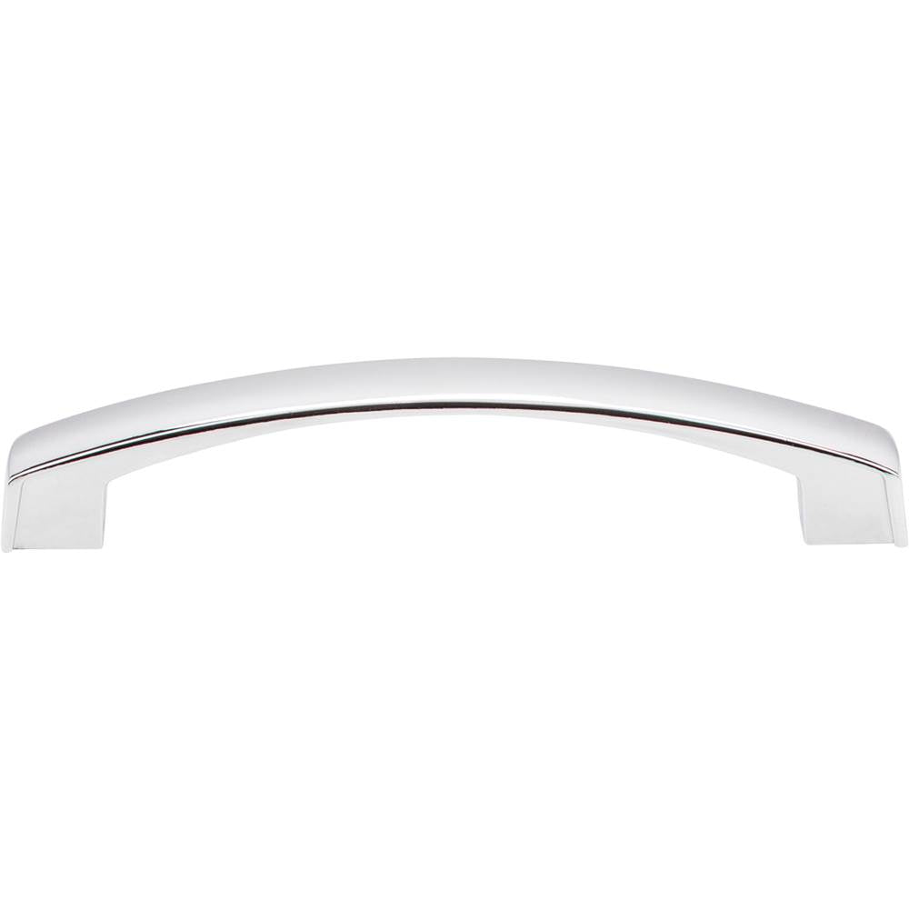 128 mm Center-to-Center Polished Chrome Square Merrick Cabinet Pull