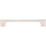 160 mm Center-to-Center Polished Nickel Asymmetrical Leyton Cabinet Pull