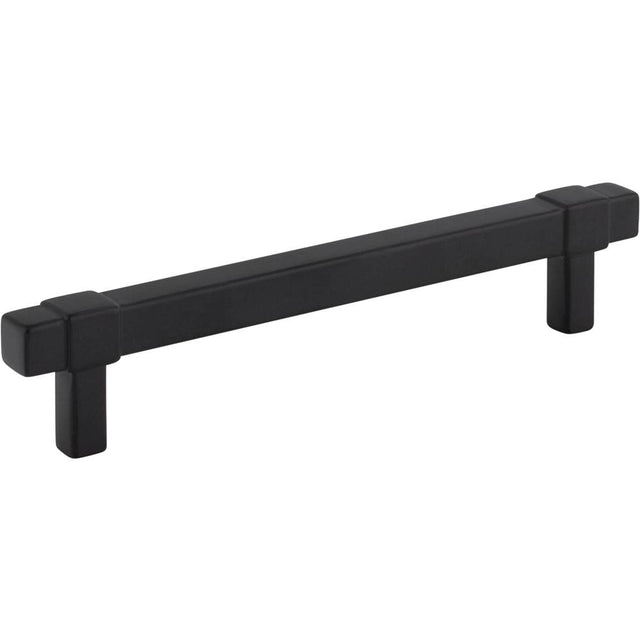 Jeffrey Alexander - 128 mm Center-to-Center Matte Black Square Zane Cabinet Pull - Matte Black