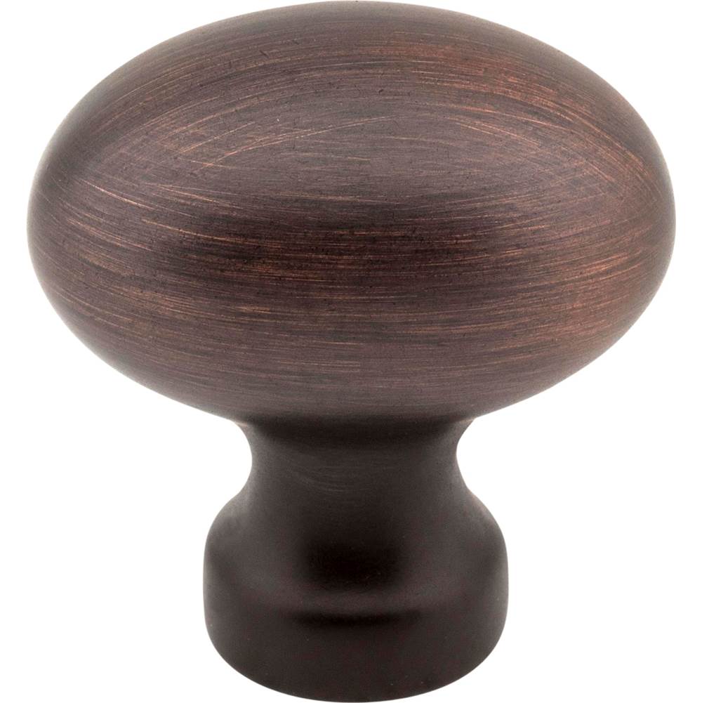 1-3/16'' Overall Length Brushed Oil Rubbed Bronze Football Bordeaux Cabinet Knob