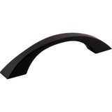 Jeffrey Alexander - 96 mm Center-to-Center Matte Black Flared Philip Cabinet Pull - Matte Black
