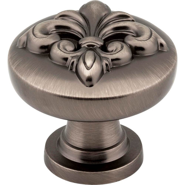 Jeffrey Alexander - 1-3/8'' Diameter Brushed Pewter Lafayette Cabinet Knob - Brushed Pewter