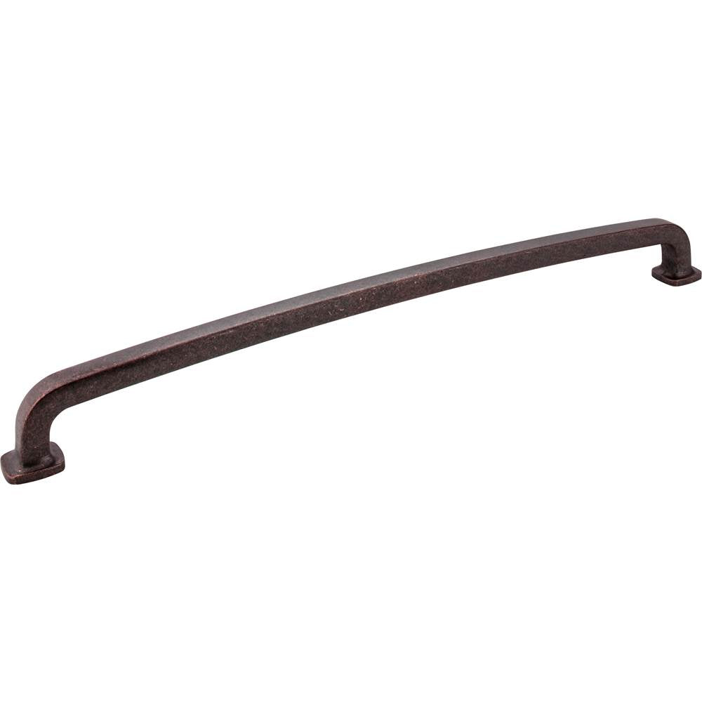 Jeffrey Alexander - 18'' Center-to-Center Distressed Oil Rubbed Bronze Belcastel 1 Appliance Handle - Distressed Oil Rubbed Bronze