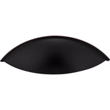 96 mm Center-to-Center Matte Black Bordeaux Cabinet Cup Pull