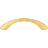 96 mm Center-to-Center Brushed Gold Wheeler Cabinet Pull
