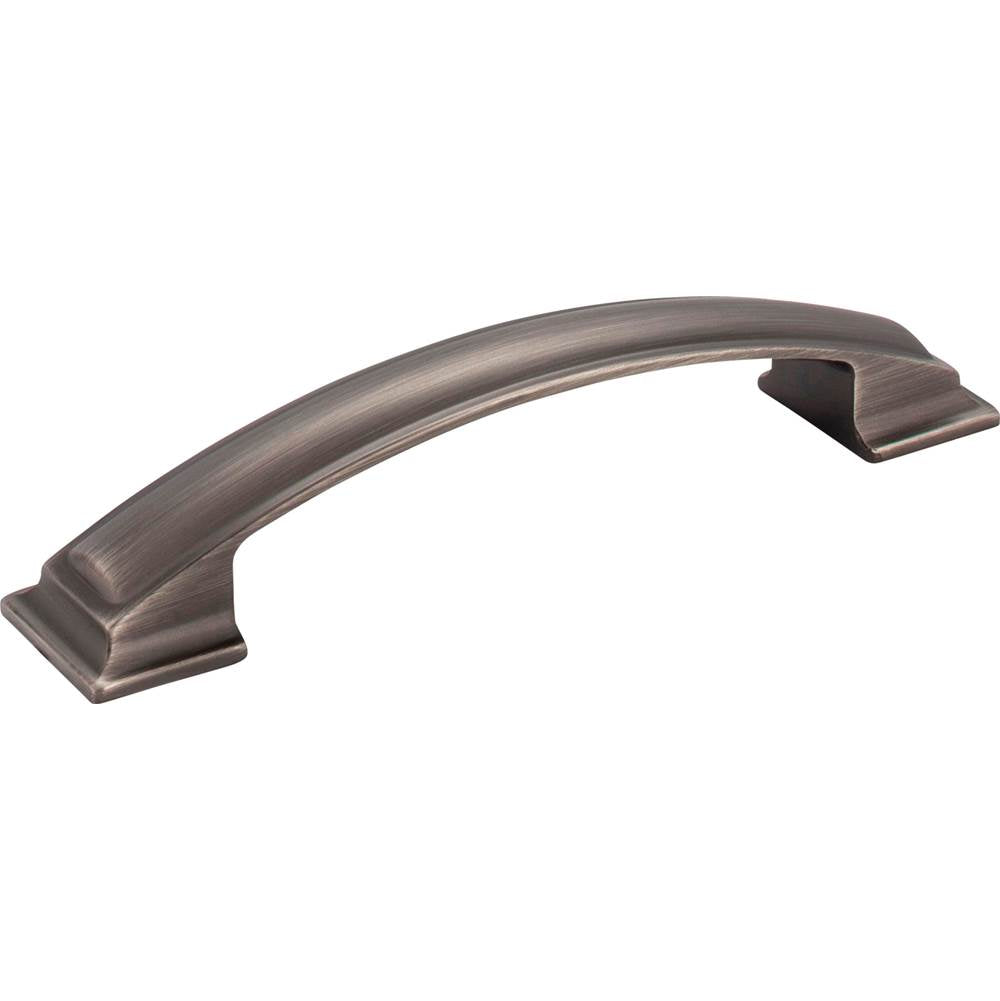 Jeffrey Alexander - 128 mm Center-to-Center Brushed Pewter Square Annadale Cabinet Pull - Brushed Pewter