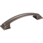 Jeffrey Alexander - 128 mm Center-to-Center Brushed Pewter Square Annadale Cabinet Pull - Brushed Pewter